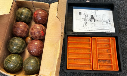 Bocce Set, And Box