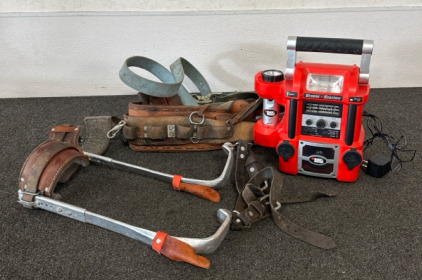 Lineman Climbing Set And Stereo