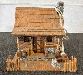 Handmade Wooden Lighted House