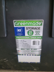 Greenmode 27 Gal. Storage bins (5)