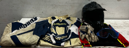 Fox Riding Helmet, Riding Pants, And Shirt