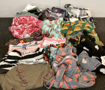 (16) Variety Lularoe Shirts (Size: Medium) Please Inspect.