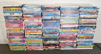 COLLECTION OF (160+) ASSORTED KIDS DVD MOVIES