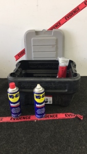 (2) WD-40s, Toolbox with Tools