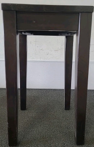 Dark-brown Tall End Table