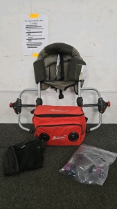(1) Chicco Portable Hook On Table Infant Chair with Bag for Transportation (1) Budweiser Bluetooth Speaker Cooler (1) Lennox Sound AM.FM Sports Radio Headset