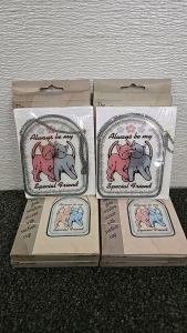 (6) Stained Glass "Always Be My Special Friend" Suncatchers