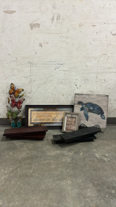 Assorted Wall Art With Shelf&rsquo;s