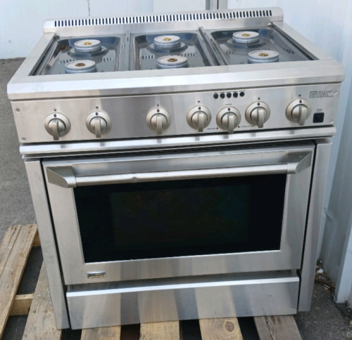 General Electric Monogram Gas Range Stove Oven Stainless #ZDP36L6H2SS