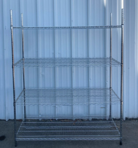 4 Tier Metal Wire Racks 24”x60”x75”