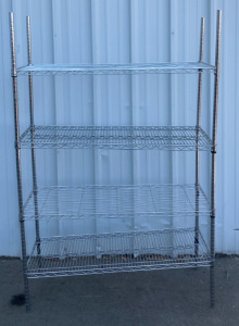 4 Tier Metal Wire Rack 4’x18”x74”