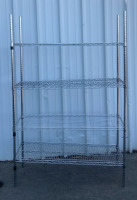 4 Tier Metal Wire Rack 4’x18”x74” - 3