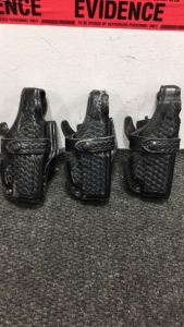 (3) Safariland Glock Leather Holsters