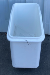 Large Rolling Flour Bin With Lid 29”x16”x27”