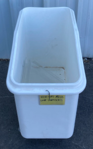 Large Rolling Flour Bin With Lid 29”x16”x27”