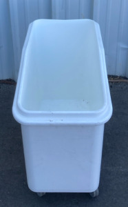 Large Rolling Flour Bin Without Lid 29”x16”x27”