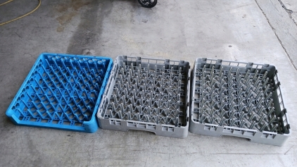 3) Restaurant Dish Drying Racks 19x19