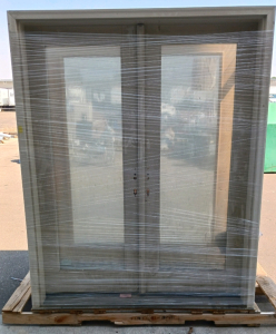 2) Sets Weather Shield Glass French Doors Double Doors 66x80.5x8