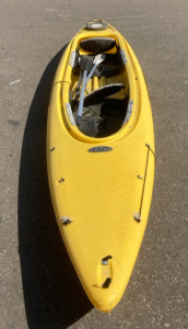 Two Person Yellow Equino Kayak With Oars