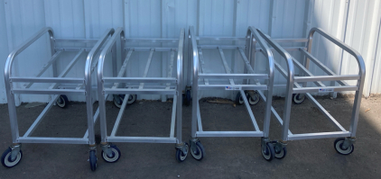 (4) Heavy Duty Bulk Mover Cart 29”x20”x29”