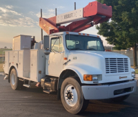 CITY OF WEISER - 1999 INTERNATIONAL 4700 - BUCKET TRUCK - 23K MILES - DIESEL! - 8