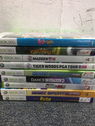 Collection of Xbox 360 games