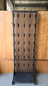 (1) Large Display Rack with Latch On Hooks