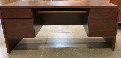 Cherry Colored Desk ( 66x29.5x30)