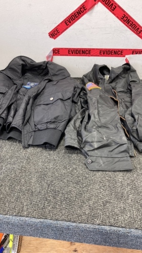 (2) Black Police Jackets