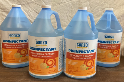 (4) Gonzo Disinfectant-Deodorizer & Cleaner