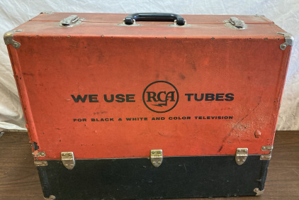 WE USE RCA TUBES- For Back & White And Color Television Case W/Tubes