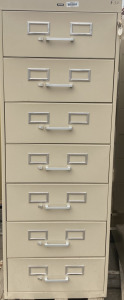 7 Drawer Filing Cabinet w/Key- Main Building