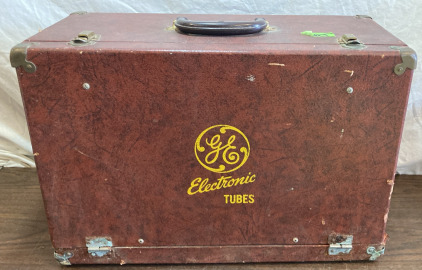 GE- Electronic Tubes Case W/ Tubes