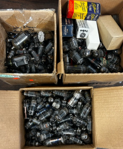 (2) Boxes Of Vintage Radio And Television Vacuum Tubes