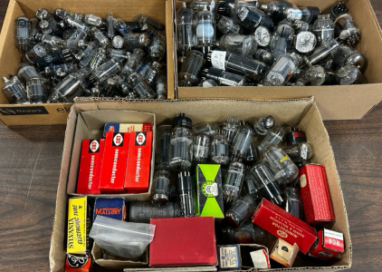 (2) Box’s Of Vintage Radio And Television Vacuum Tubes