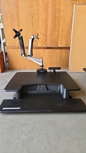 (1) Varidesk Stand to Sit Desk with Monitor Mount