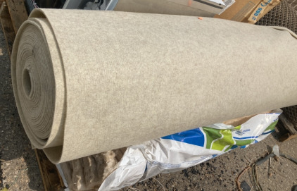 Roll Of Tan Flooring/Carpet , Insulation