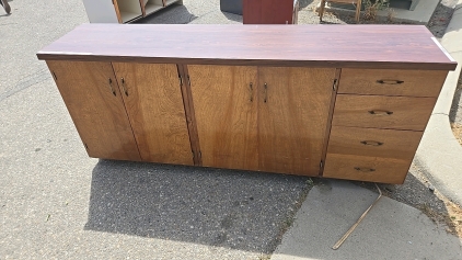 (1) Solid Wooden Cabinet