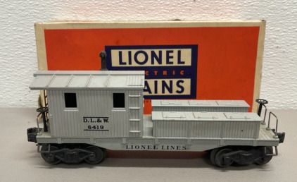 Lionel Trains #6419 Post-War D.L.&W. Wrecking Car 1948-1955 W/ Original Box