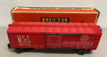 Lionel Trains Post War #6464525 Minneapolis & St Louis Boxcar 1957-1958 W/ Original Box