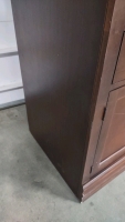 41¾"x 22"x 79¾" (Dark Brown) Entertainment Center w/ Cupboards & Drawers Built Into It - 15