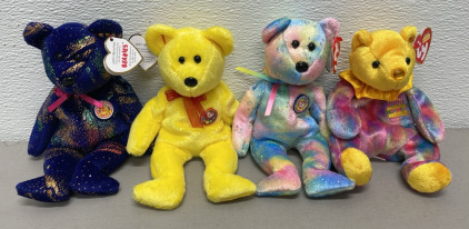 (4) Rare Club Beanie Babies W/ New Tags