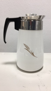 1960s Corningwear “Wheat” 9 Cup Coffee Pot