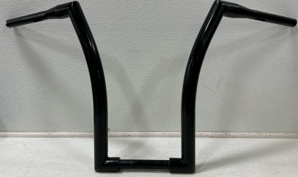 NEW! (1) Fomiuzy 18&rdquo; Ape Hanger Handlebar 1.5&rdquo; Fat Black Motorcycle Handle Bar Compatible w/ Harley Road Glide Touring Road King Sportster Heritage Rocker Street Bob Low Rider Fatboy Softaill Dyna