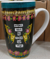 (36) Latte Mugs - "Mother's Teach Us To Use Our Wings" - Great Gifts! - 2