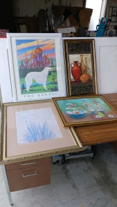 4) Assorted Framed Art Prints