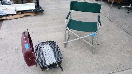 Gas Camp Grill and Camp Chair