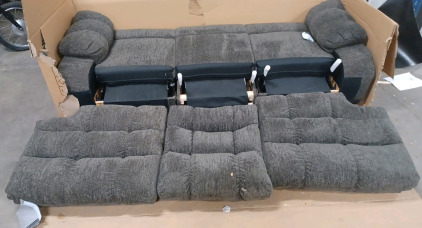 (1) Recliner Couch - 3 Seats - 87" W