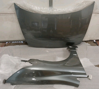 (1) '06-'11 Honda Civic SD Fender Right & Hood Polished Metal Metalic (R1)