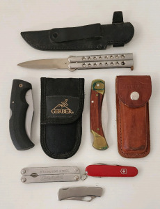 Pocket Knives- Gerber, Schrade Uncle Henry, Swiss Style, Multi-tool, Butterfly